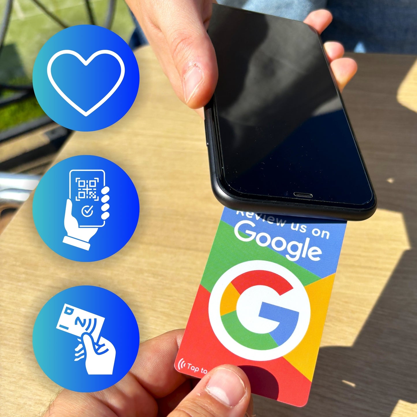 Multicolor Review Card for Google Business