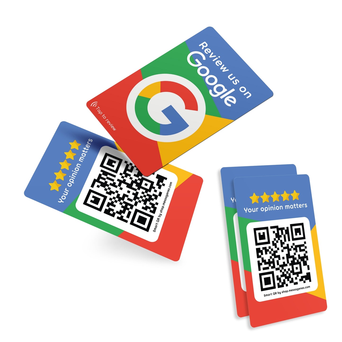 Multicolor Review Card for Google Business