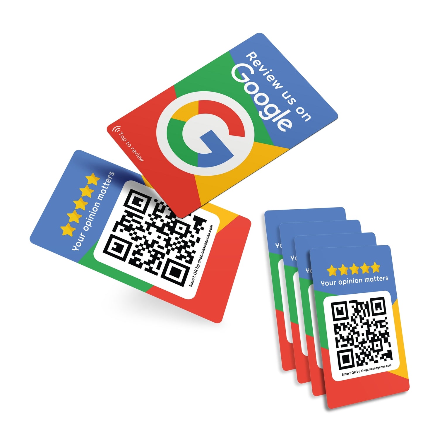 Multicolor Review Card for Google Business