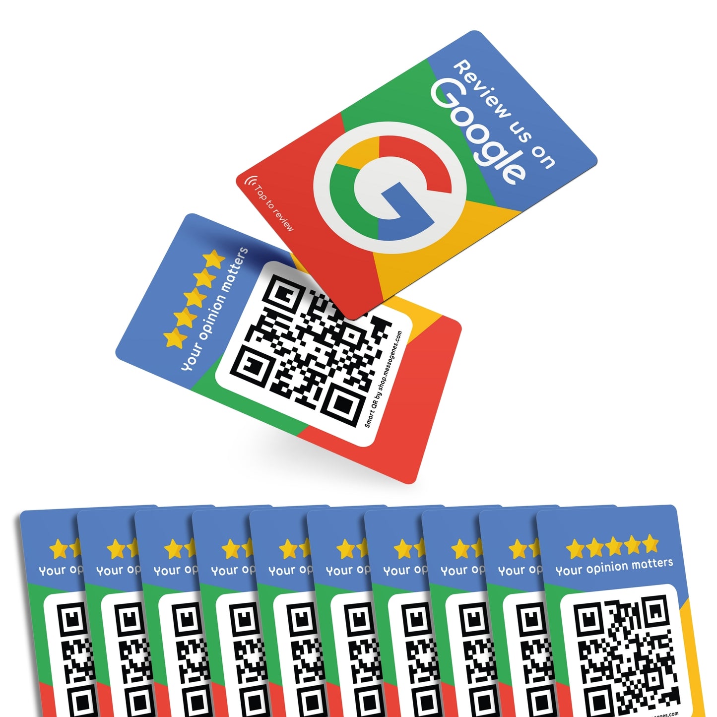 Multicolor Review Card for Google Business