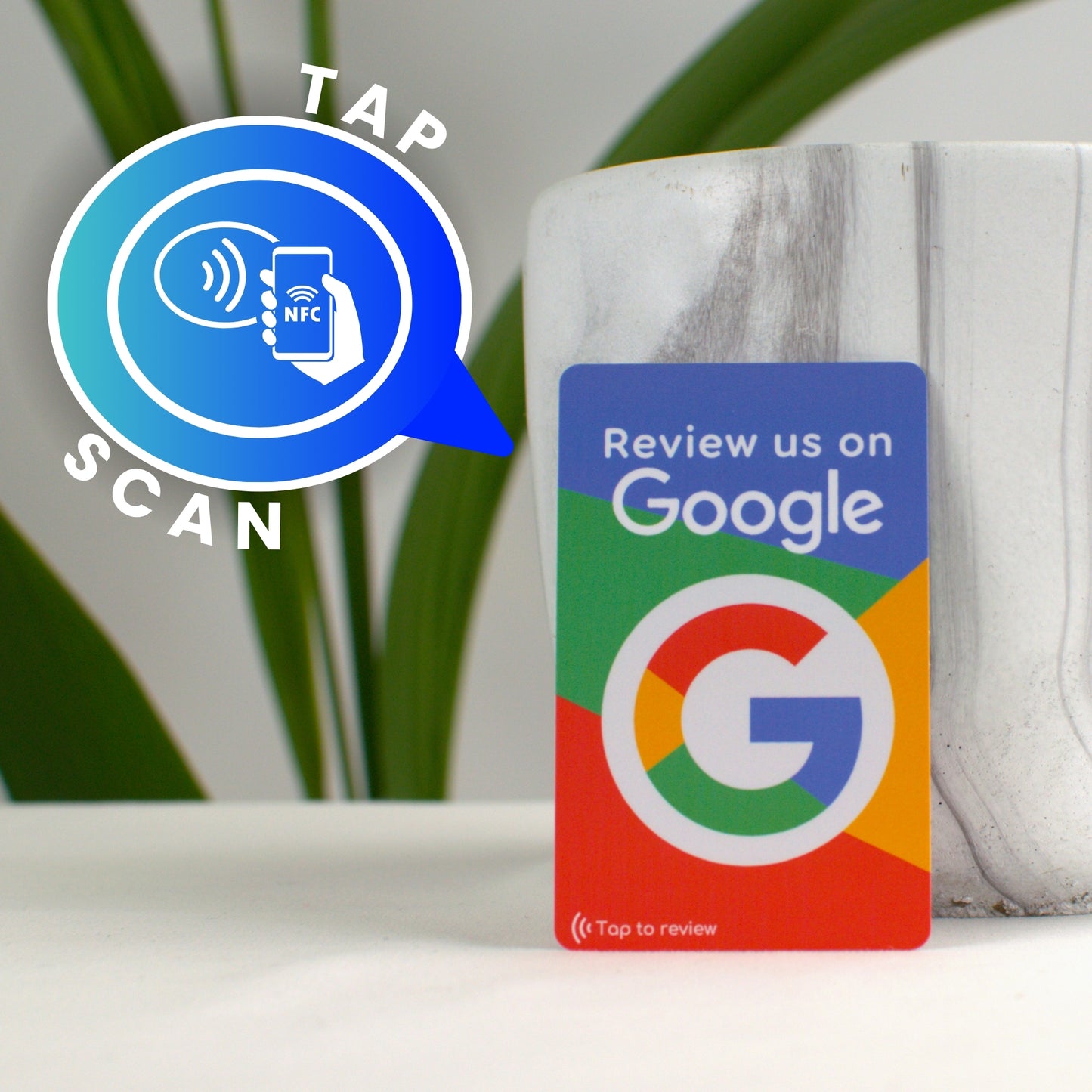 Multicolor Review Card for Google Business